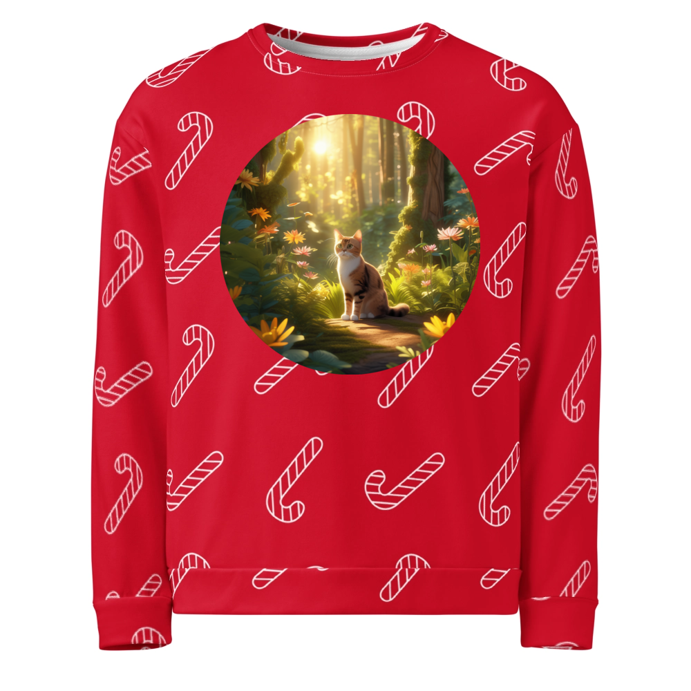 PugMug Custom Tabby Exotic Cat Ugly Christmas Sweatshirt