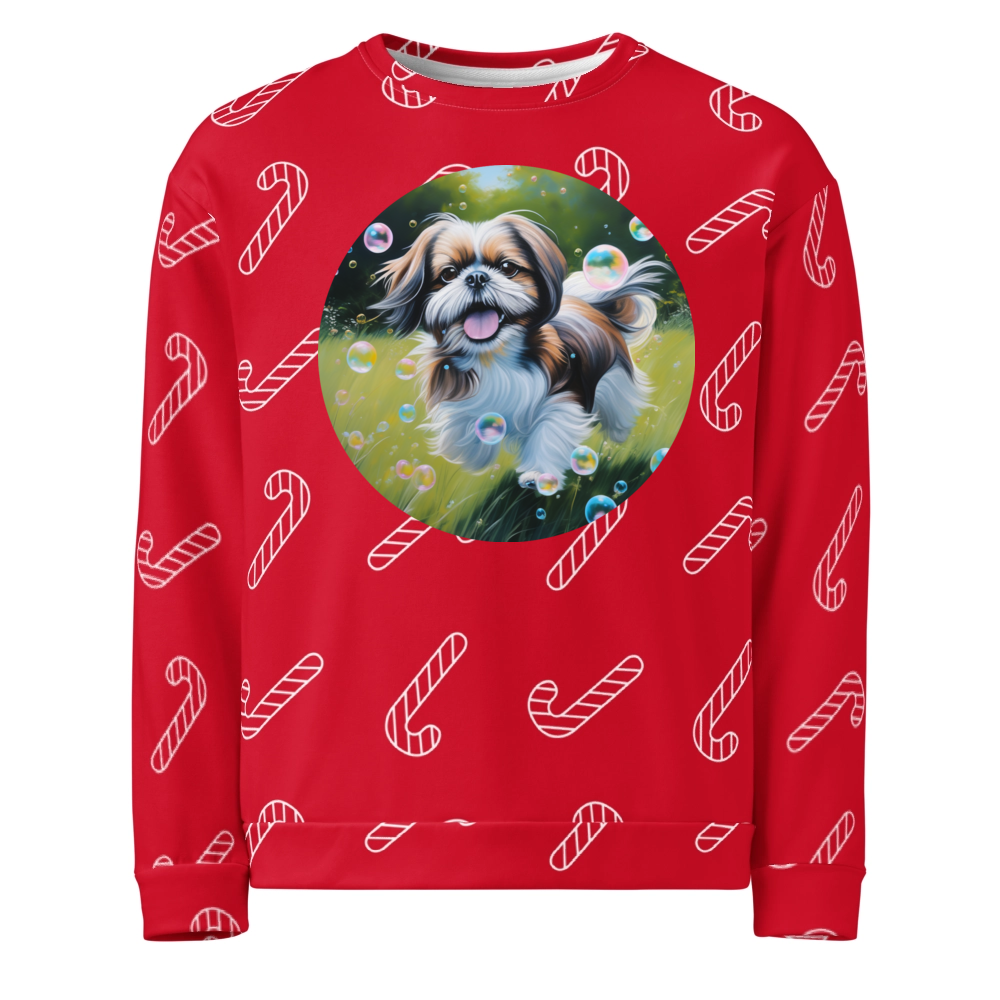 PugMug Custom Shih Tzu Ugly Christmas Sweatshirt