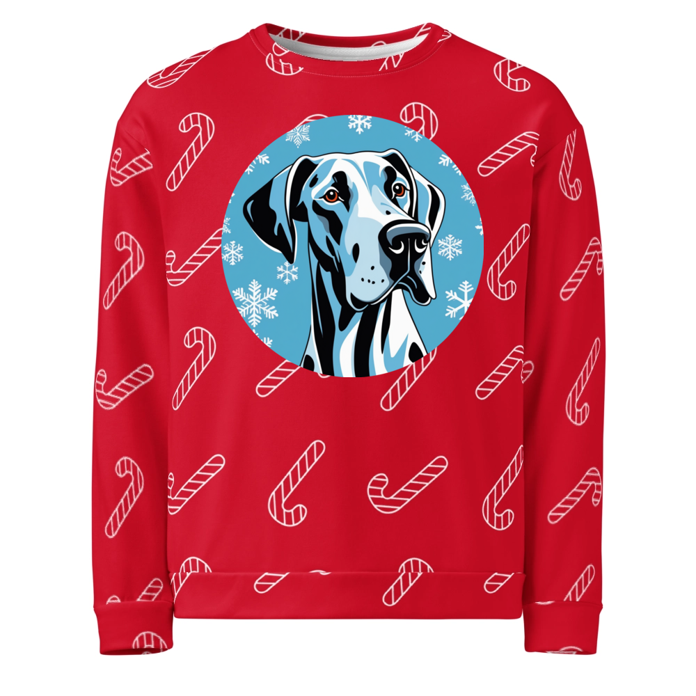 PugMug Custom Great Dane Ugly Christmas Sweatshirt