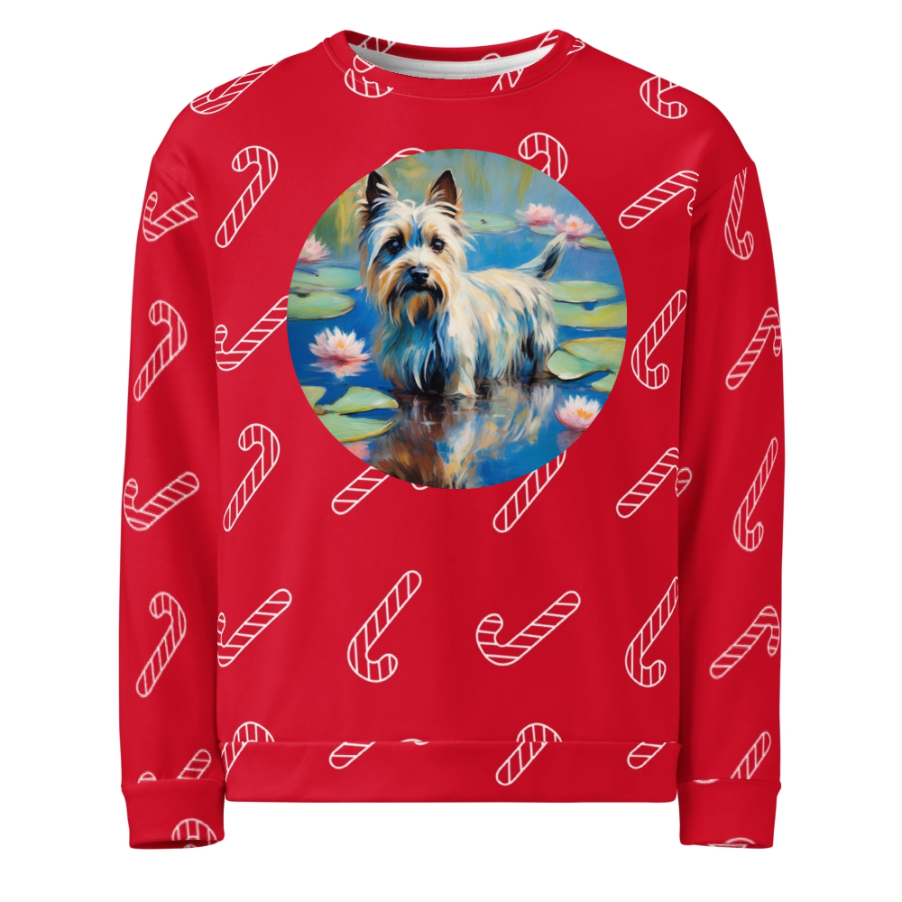 PugMug Custom Cairn Terrier Ugly Christmas Sweatshirt