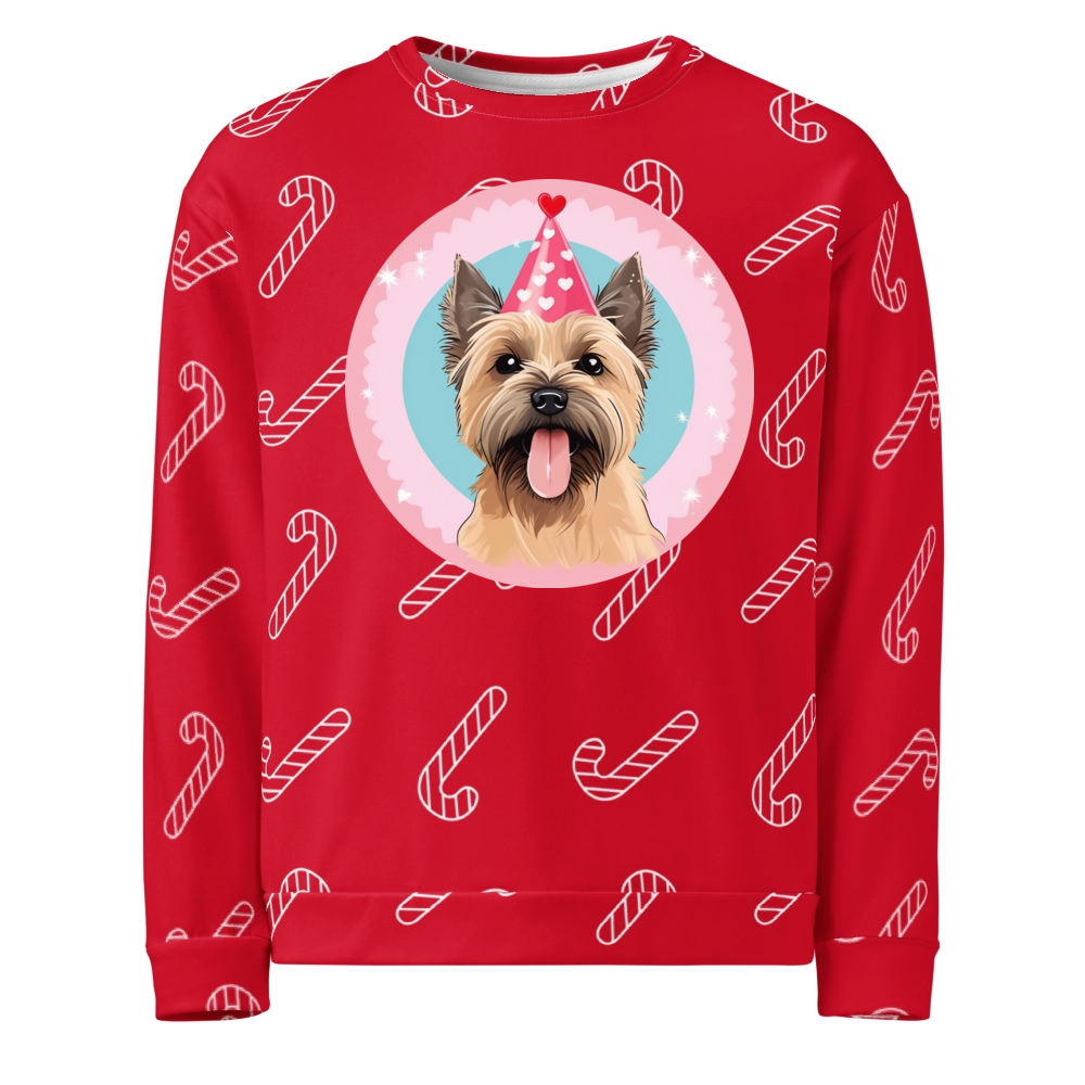 PugMug Custom Cairn Terrier Ugly Christmas Sweatshirt