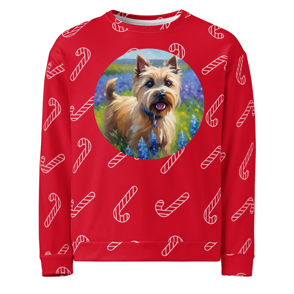 PugMug Custom Cairn Terrier Ugly Christmas Sweatshirt