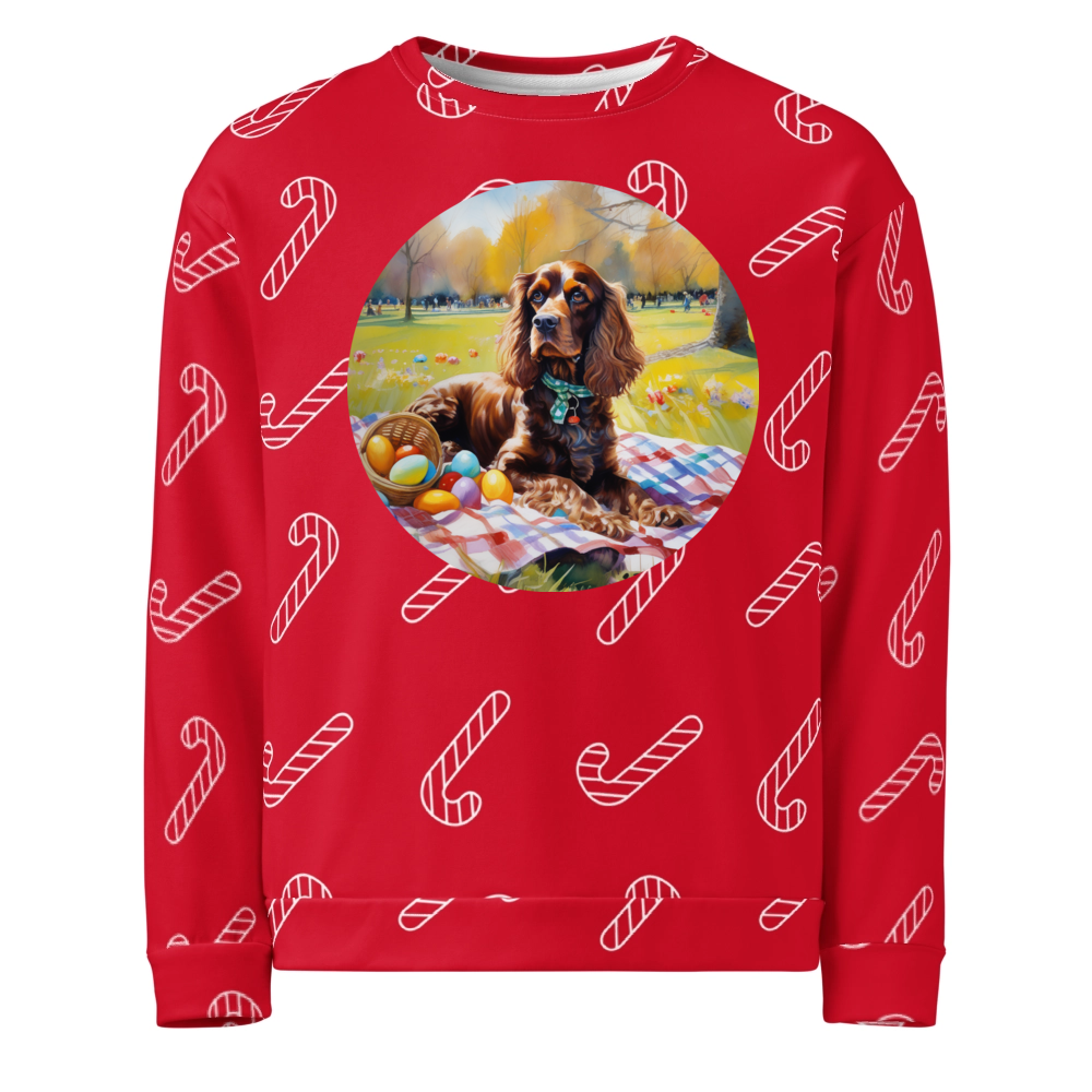 PugMug Custom Cocker Spaniel Ugly Christmas Sweatshirt