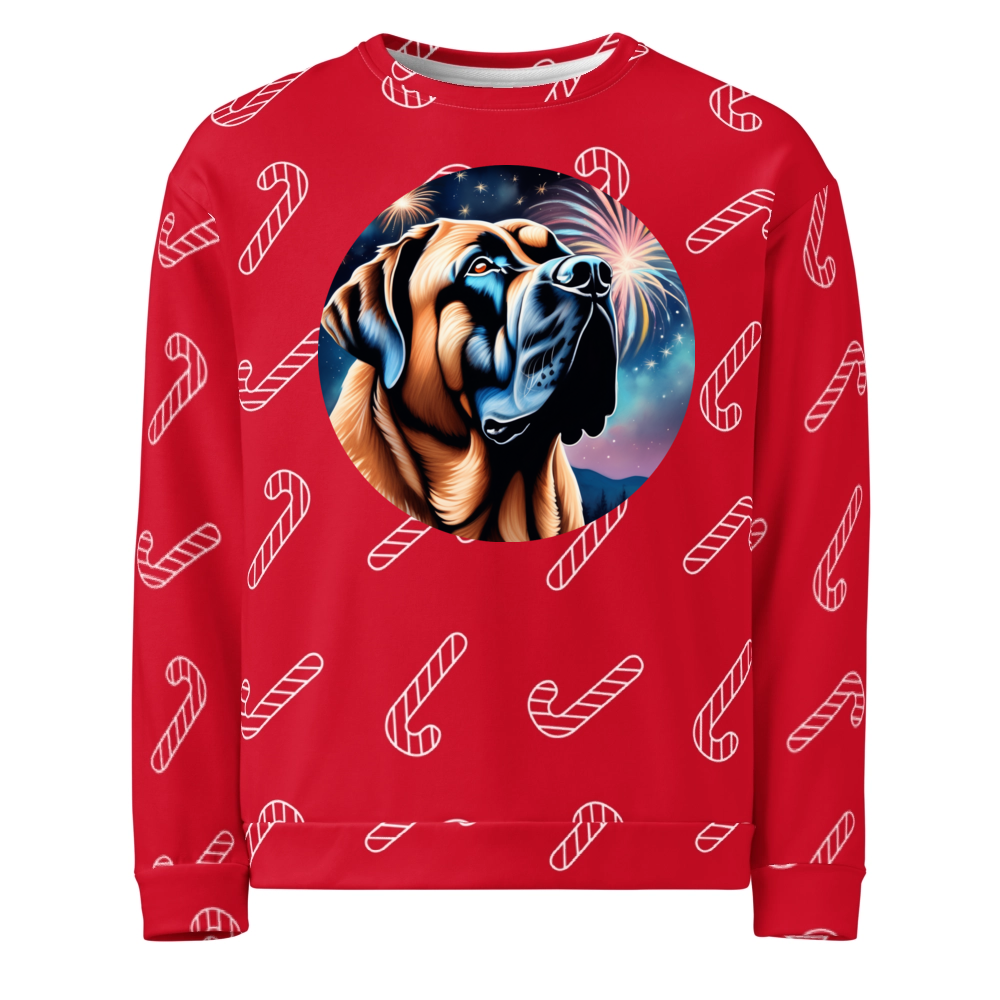 PugMug Custom Mastiff Ugly Christmas Sweatshirt