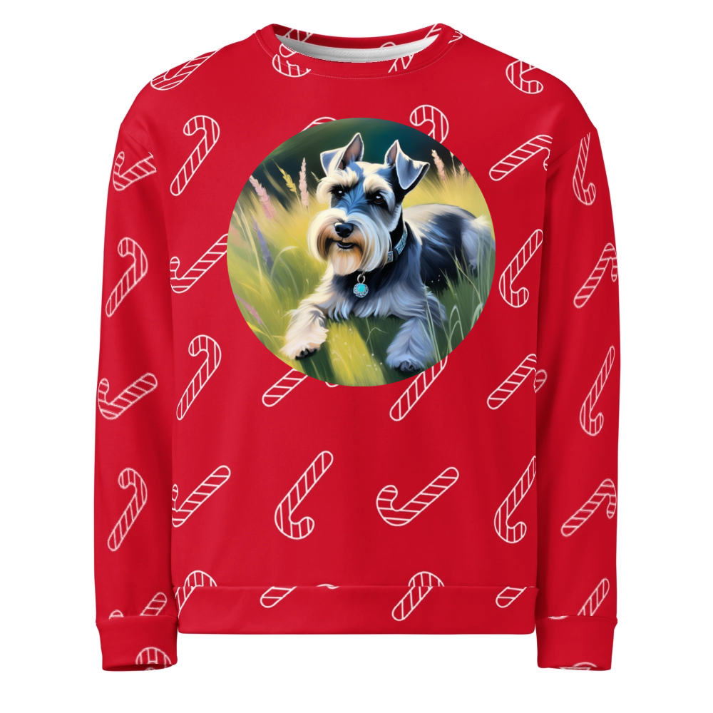 PugMug Custom Miniature Schnauzer Ugly Christmas Sweatshirt