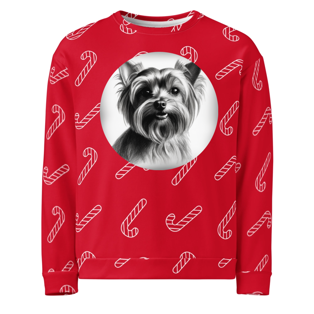 PugMug Custom Yorkshire Terrier Ugly Christmas Sweatshirt