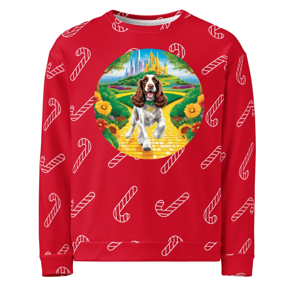 PugMug Custom English Cocker Spaniel Ugly Christmas Sweatshirt