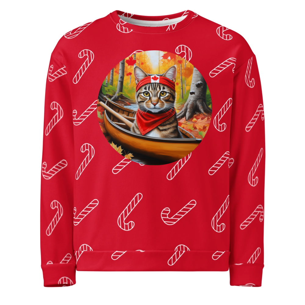 PugMug Custom Tabby Companion Cat Ugly Christmas Sweatshirt