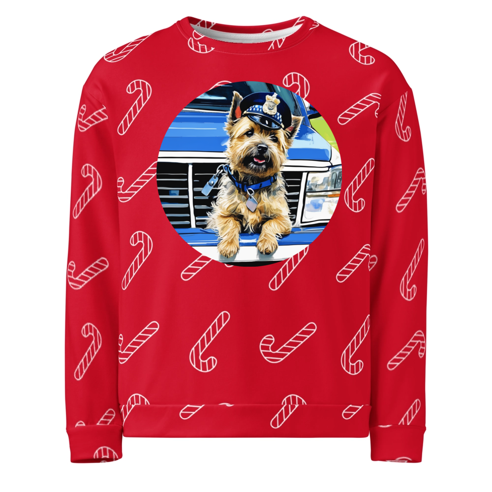 PugMug Custom Cairn Terrier Ugly Christmas Sweatshirt