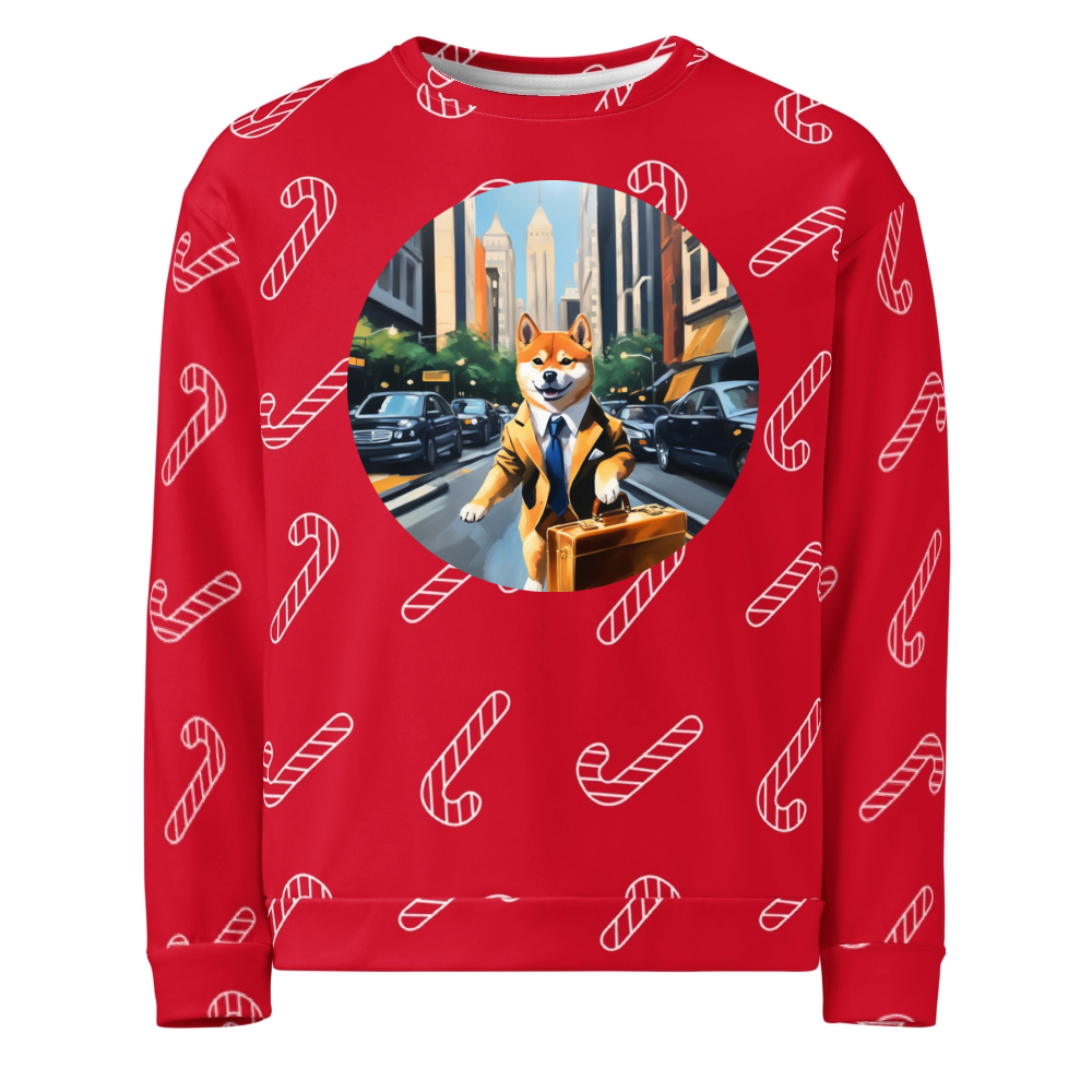 PugMug Custom Shiba Inu Ugly Christmas Sweatshirt