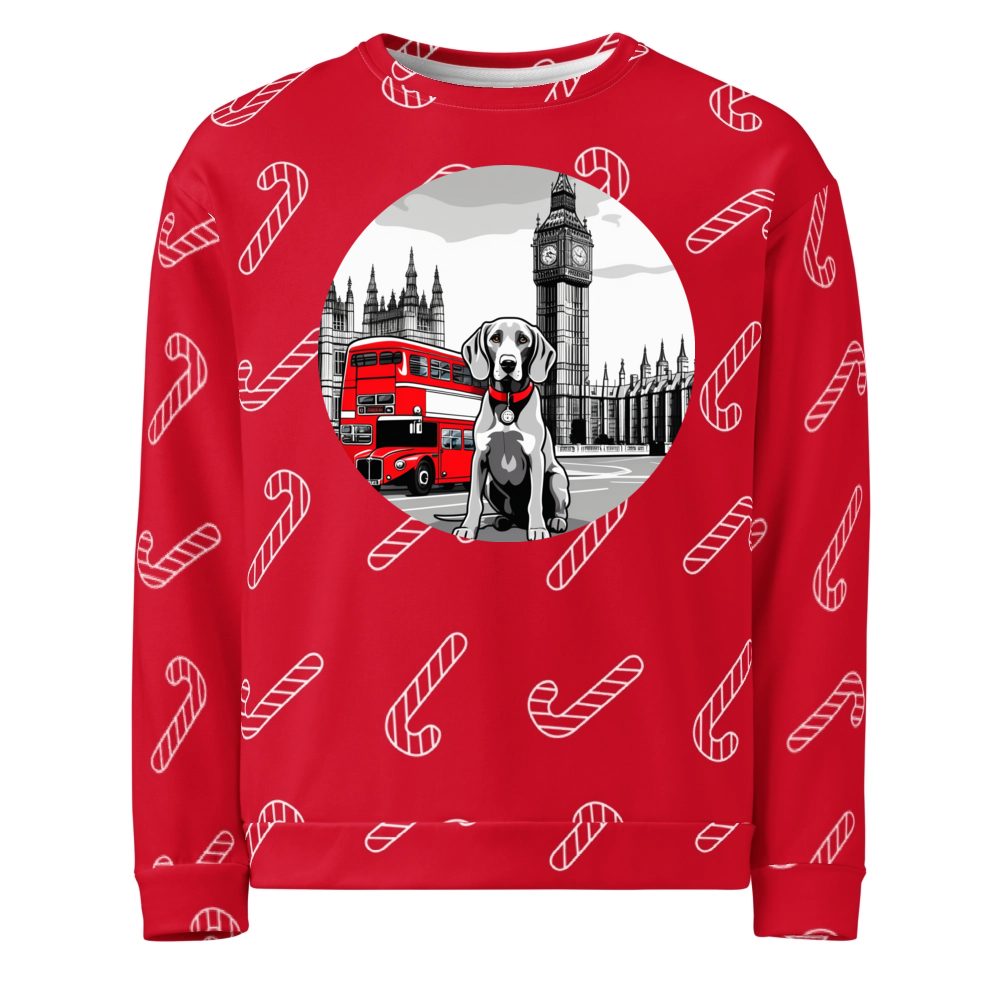 PugMug Custom Weimaraner Ugly Christmas Sweatshirt