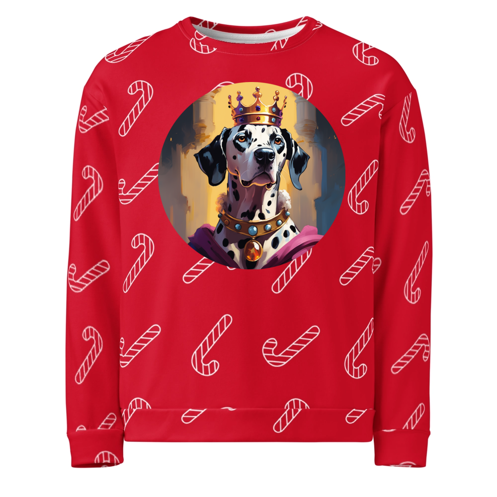 PugMug Custom Dalmatian Ugly Christmas Sweatshirt