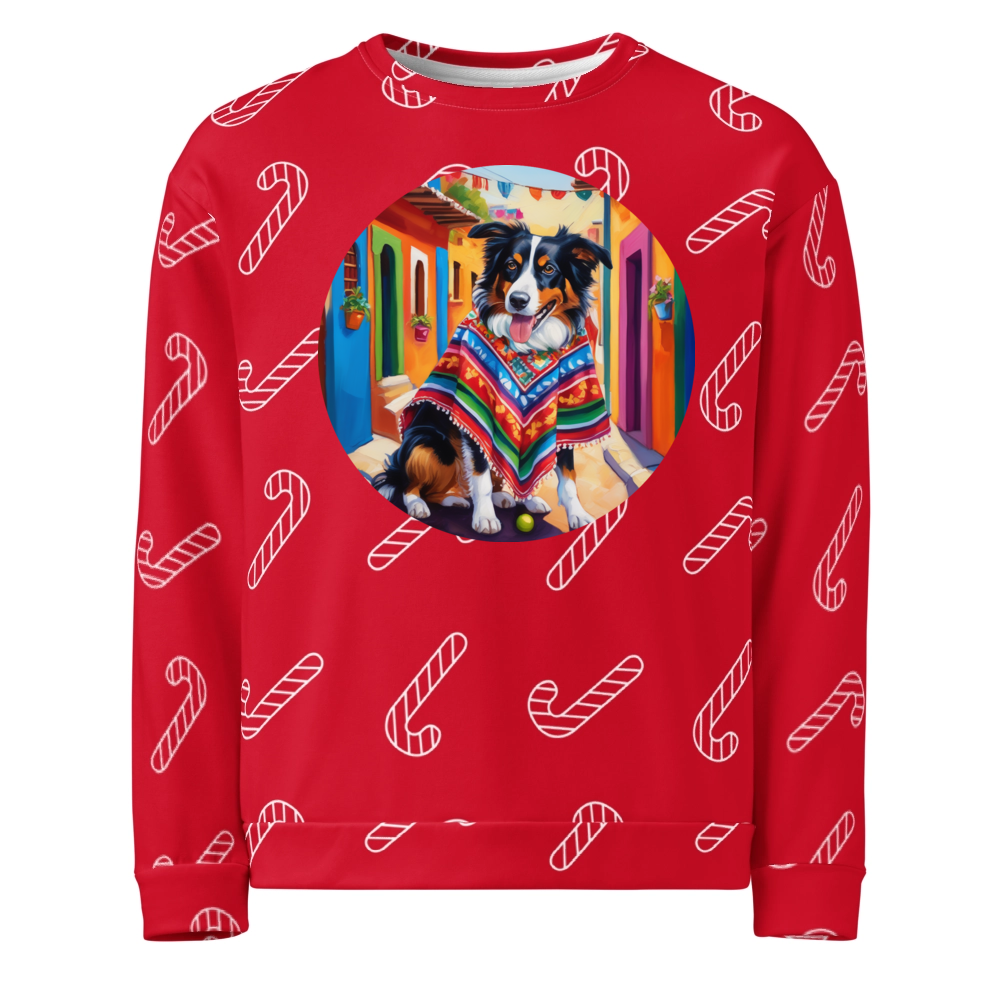 PugMug Custom Miniature American Shepherd Ugly Christmas Sweatshirt