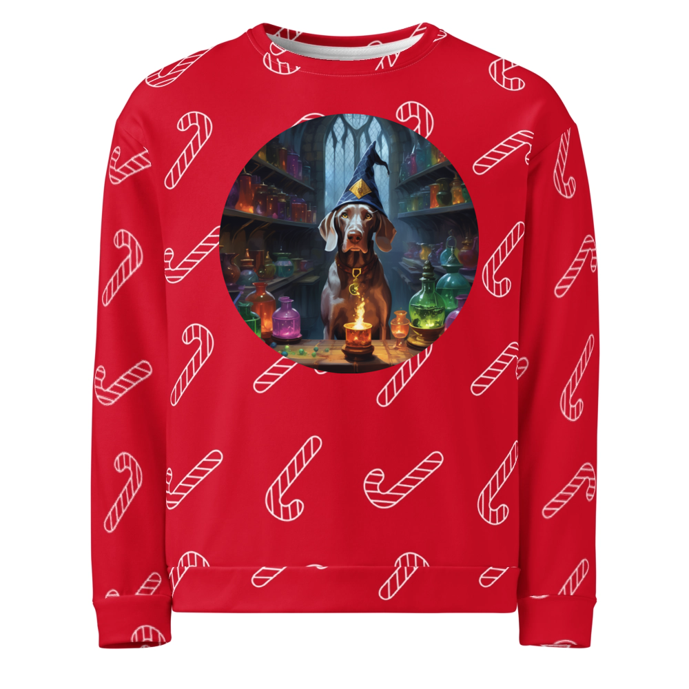 PugMug Custom Weimaraner Ugly Christmas Sweatshirt