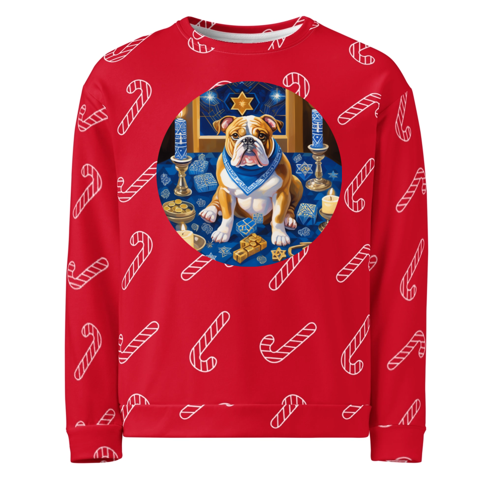 PugMug Custom Bulldog Ugly Christmas Sweatshirt