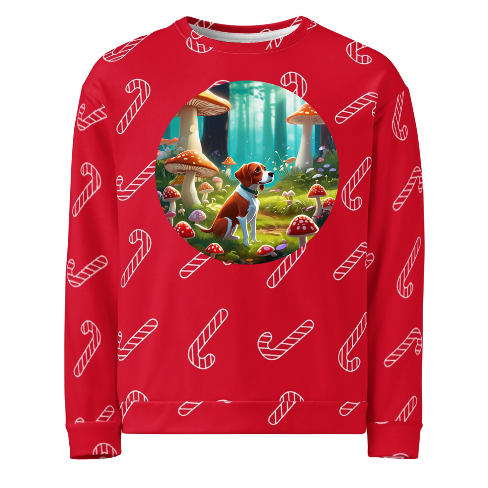 PugMug Custom Brittany Dog Ugly Christmas Sweatshirt