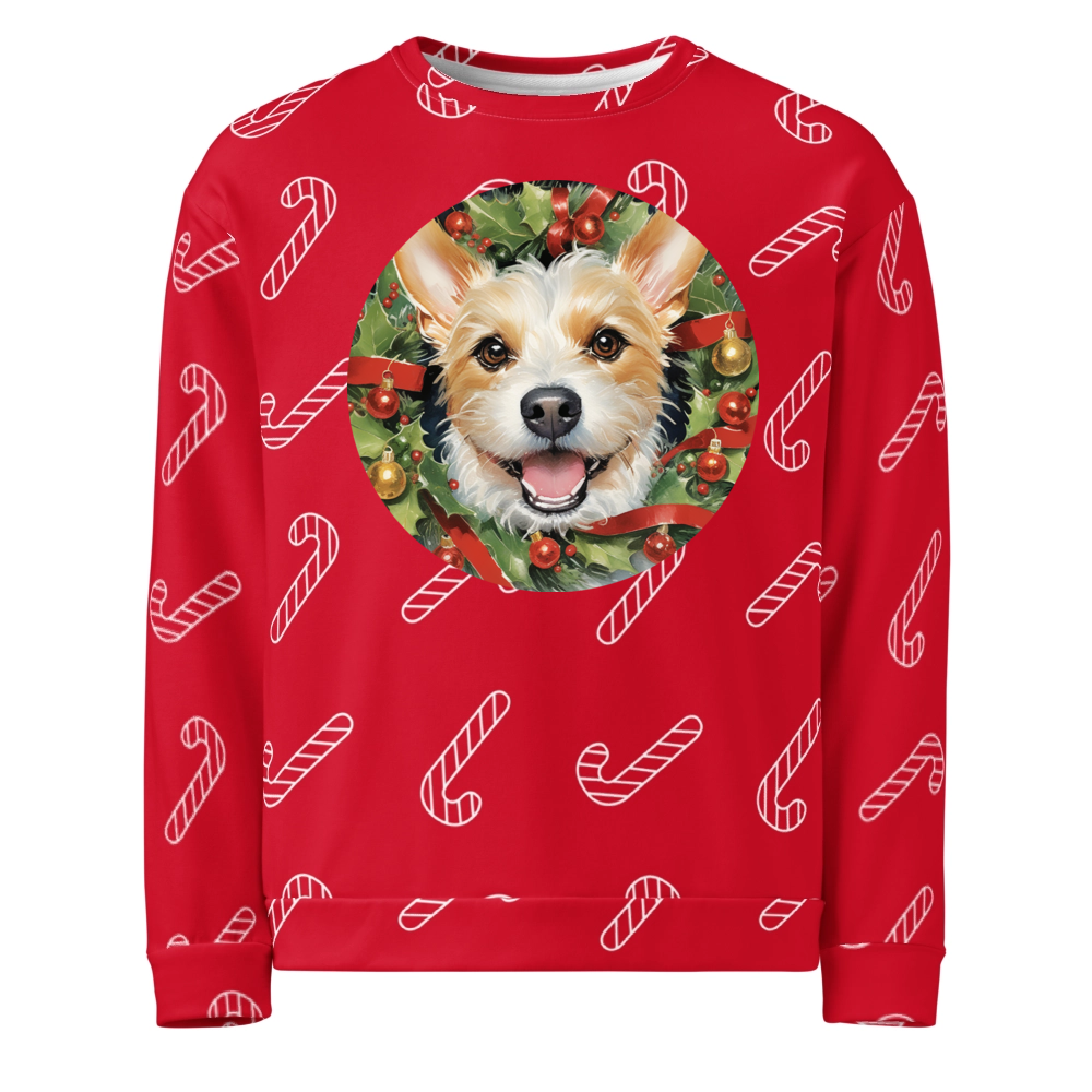 PugMug Custom Luna Ugly Christmas Sweatshirt