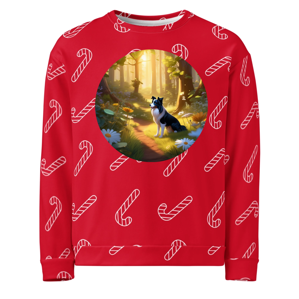 PugMug Custom Border Collie Ugly Christmas Sweatshirt