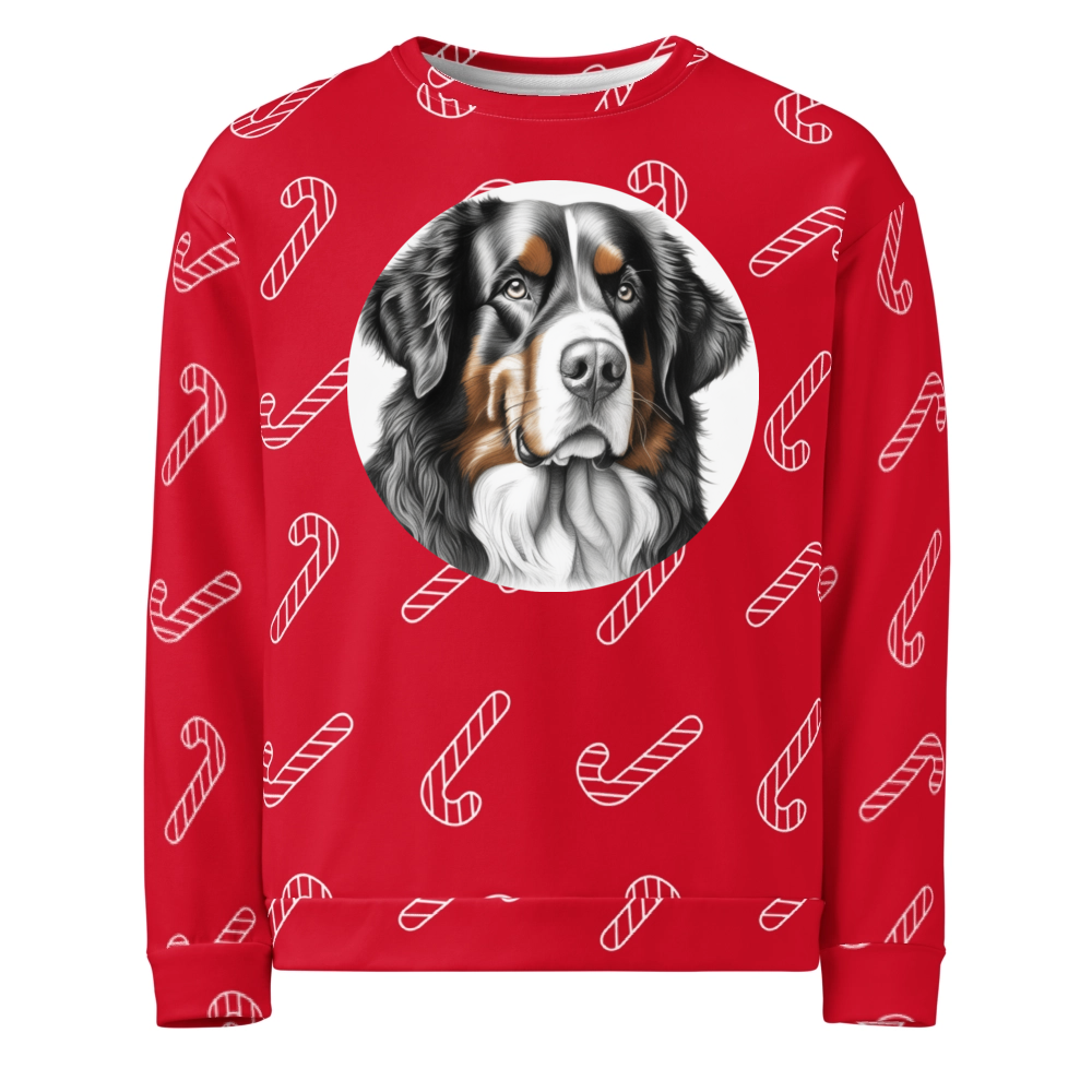 PugMug Custom Bernese Mountain Dog Ugly Christmas Sweatshirt