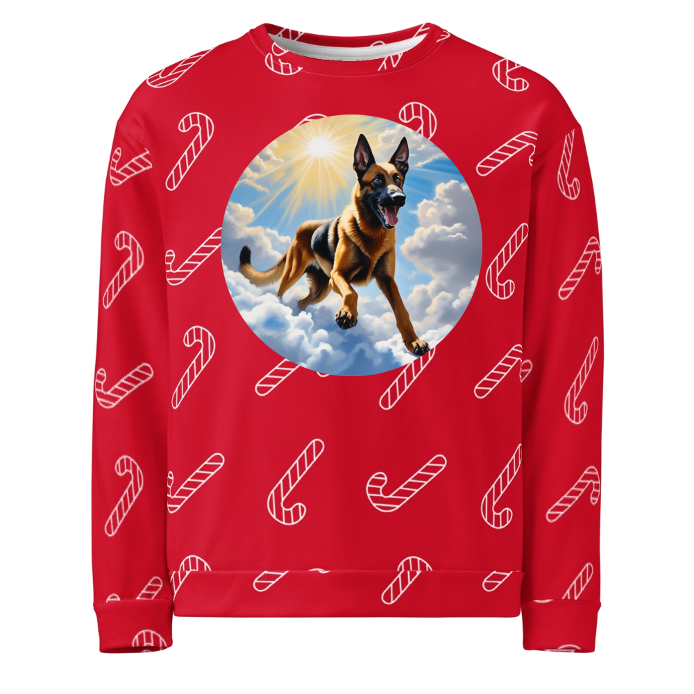 PugMug Custom Belgian Malinois Ugly Christmas Sweatshirt