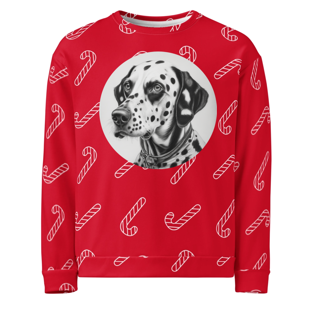 PugMug Custom Dalmatian Ugly Christmas Sweatshirt