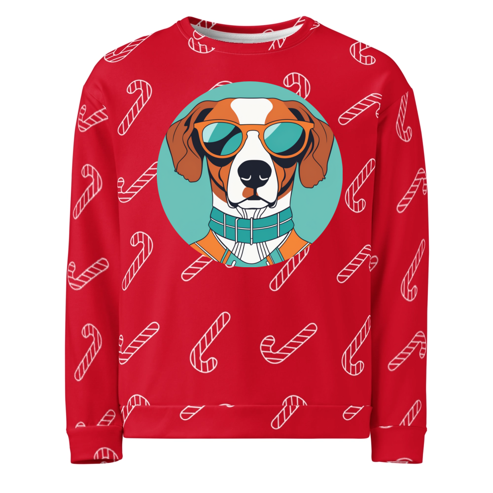 PugMug Custom Brittany Dog Ugly Christmas Sweatshirt