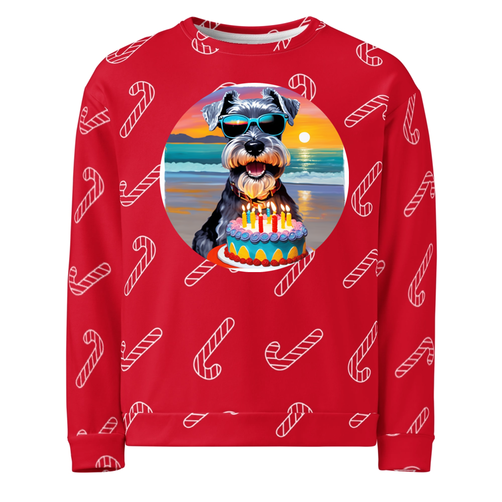 PugMug Custom Miniature Schnauzer Ugly Christmas Sweatshirt