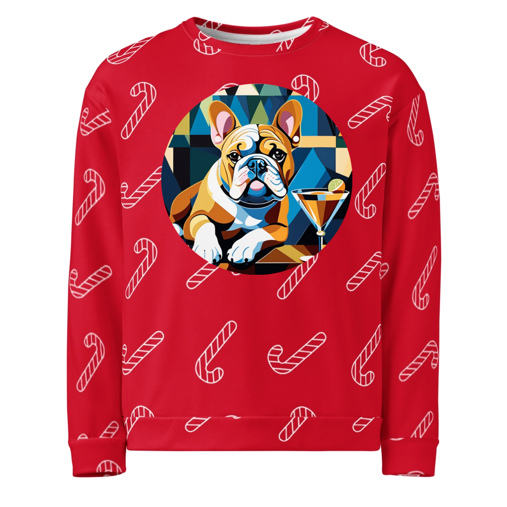 PugMug Custom Bulldog Ugly Christmas Sweatshirt