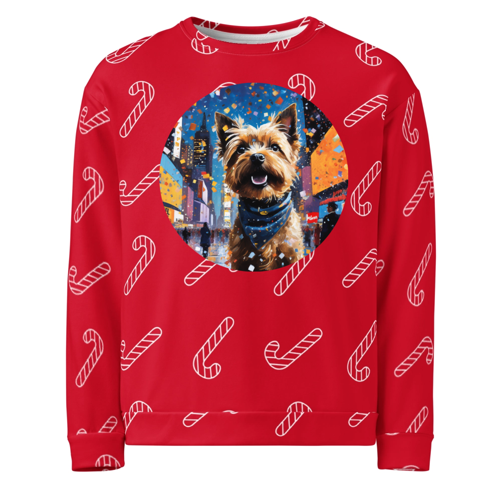 PugMug Custom Cairn Terrier Ugly Christmas Sweatshirt