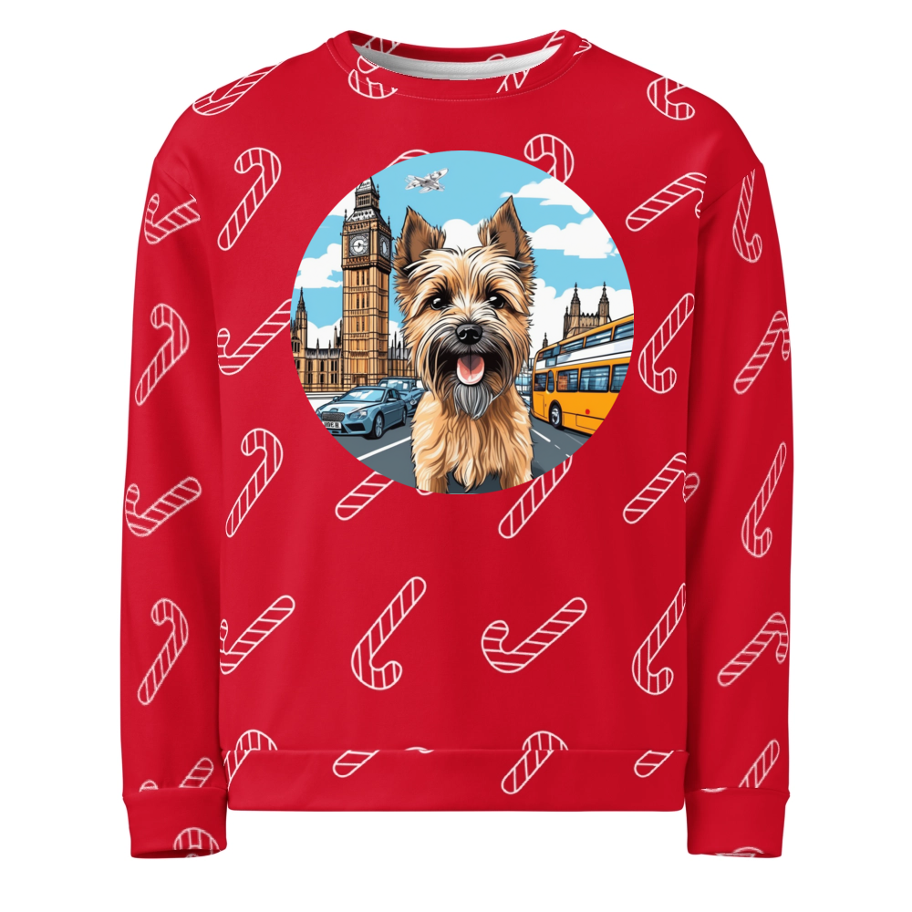 PugMug Custom Cairn Terrier Ugly Christmas Sweatshirt