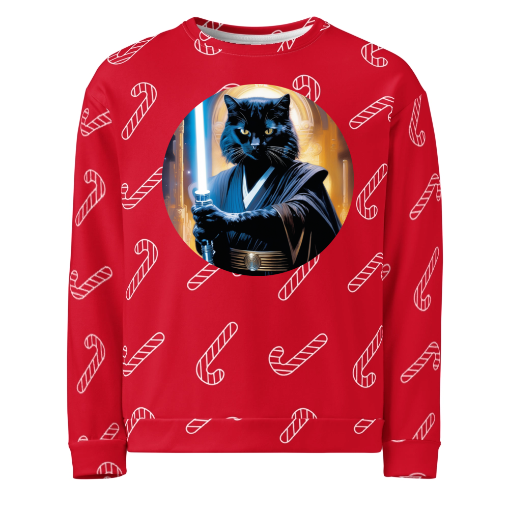 PugMug Custom Black Exotic Cat Ugly Christmas Sweatshirt