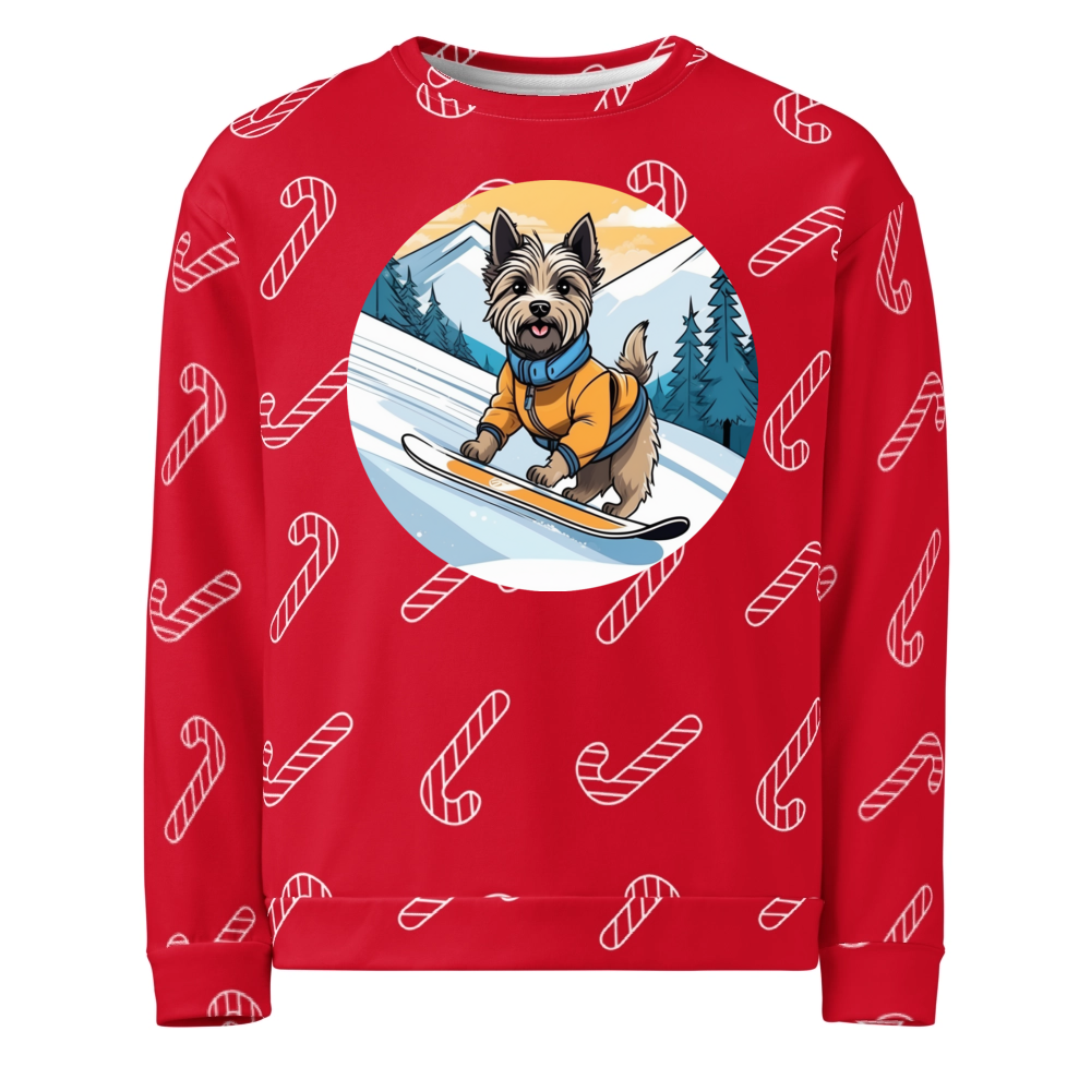 PugMug Custom Cairn Terrier Ugly Christmas Sweatshirt