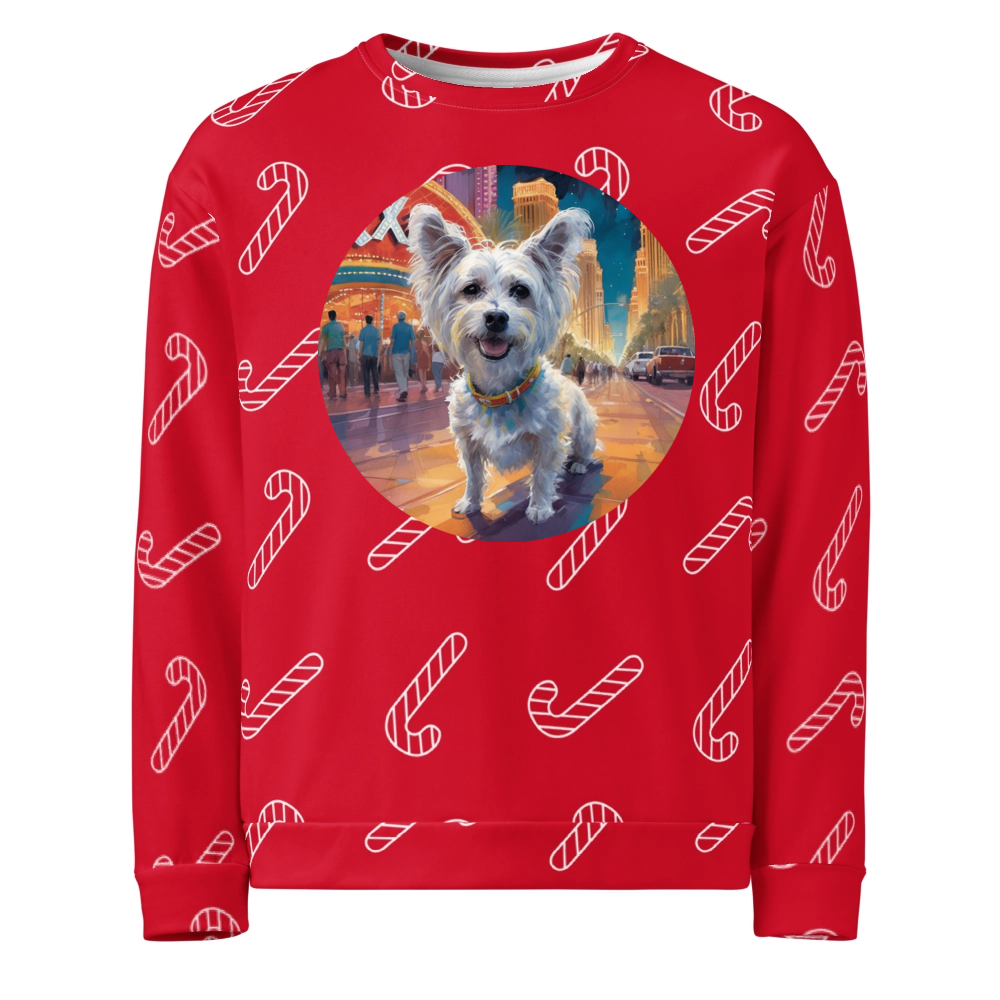 PugMug Custom Leo Ugly Christmas Sweatshirt