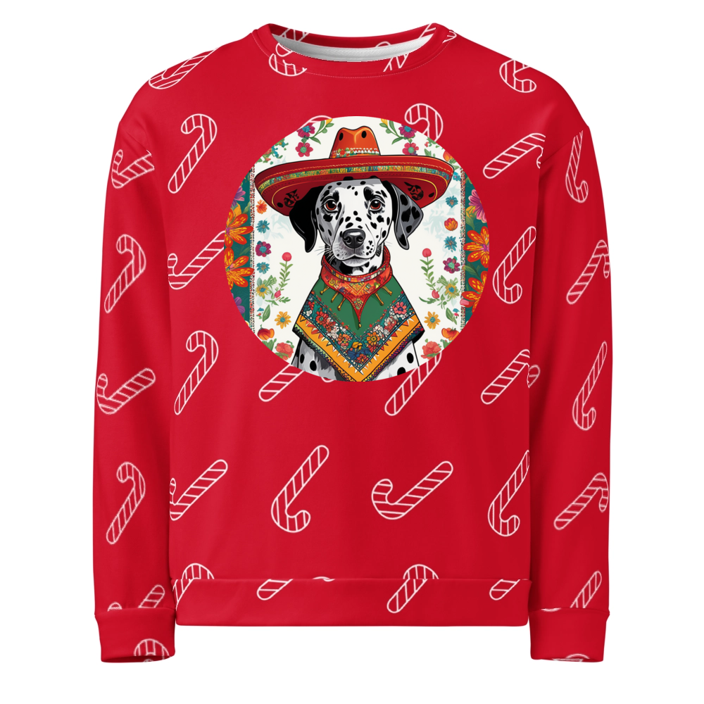 PugMug Custom Dalmatian Ugly Christmas Sweatshirt