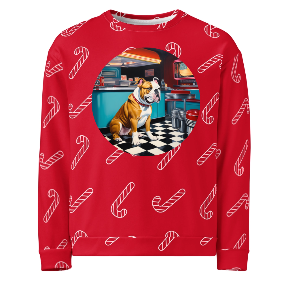 PugMug Custom Bulldog Ugly Christmas Sweatshirt