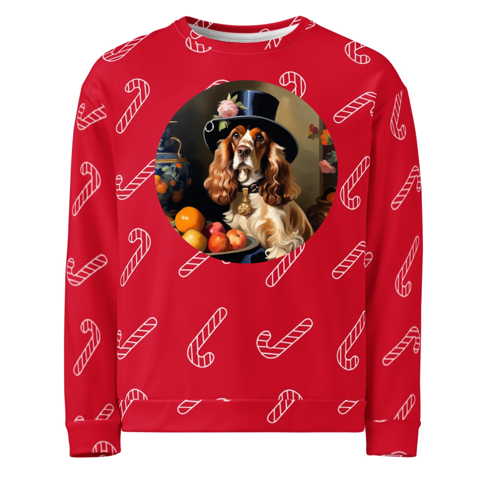 PugMug Custom English Cocker Spaniel Ugly Christmas Sweatshirt