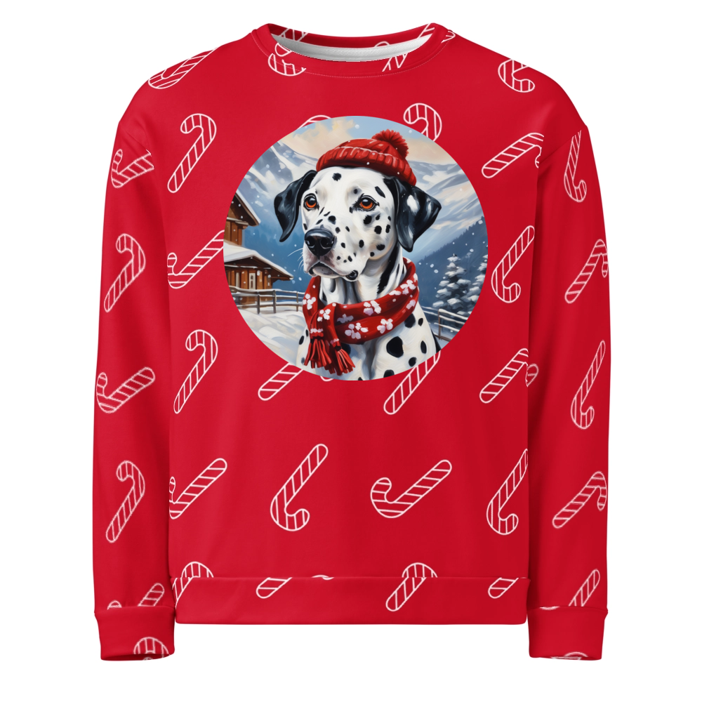 PugMug Custom Dalmatian Ugly Christmas Sweatshirt