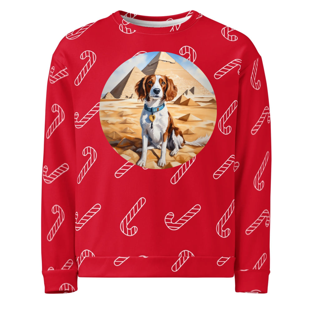 PugMug Custom Brittany Dog Ugly Christmas Sweatshirt