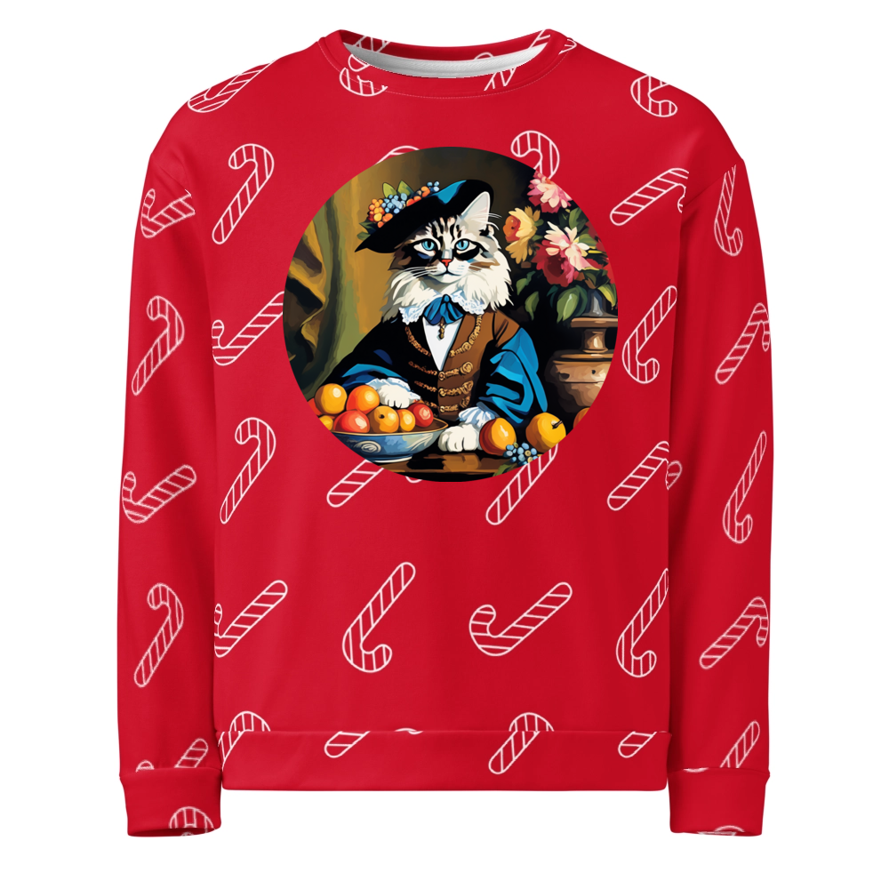 PugMug Custom Tabby Ragdoll Cat Ugly Christmas Sweatshirt