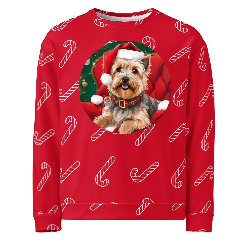 PugMug Custom Cairn Terrier Ugly Christmas Sweatshirt