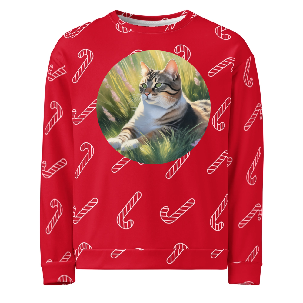 PugMug Custom Tabby Companion Cat Ugly Christmas Sweatshirt
