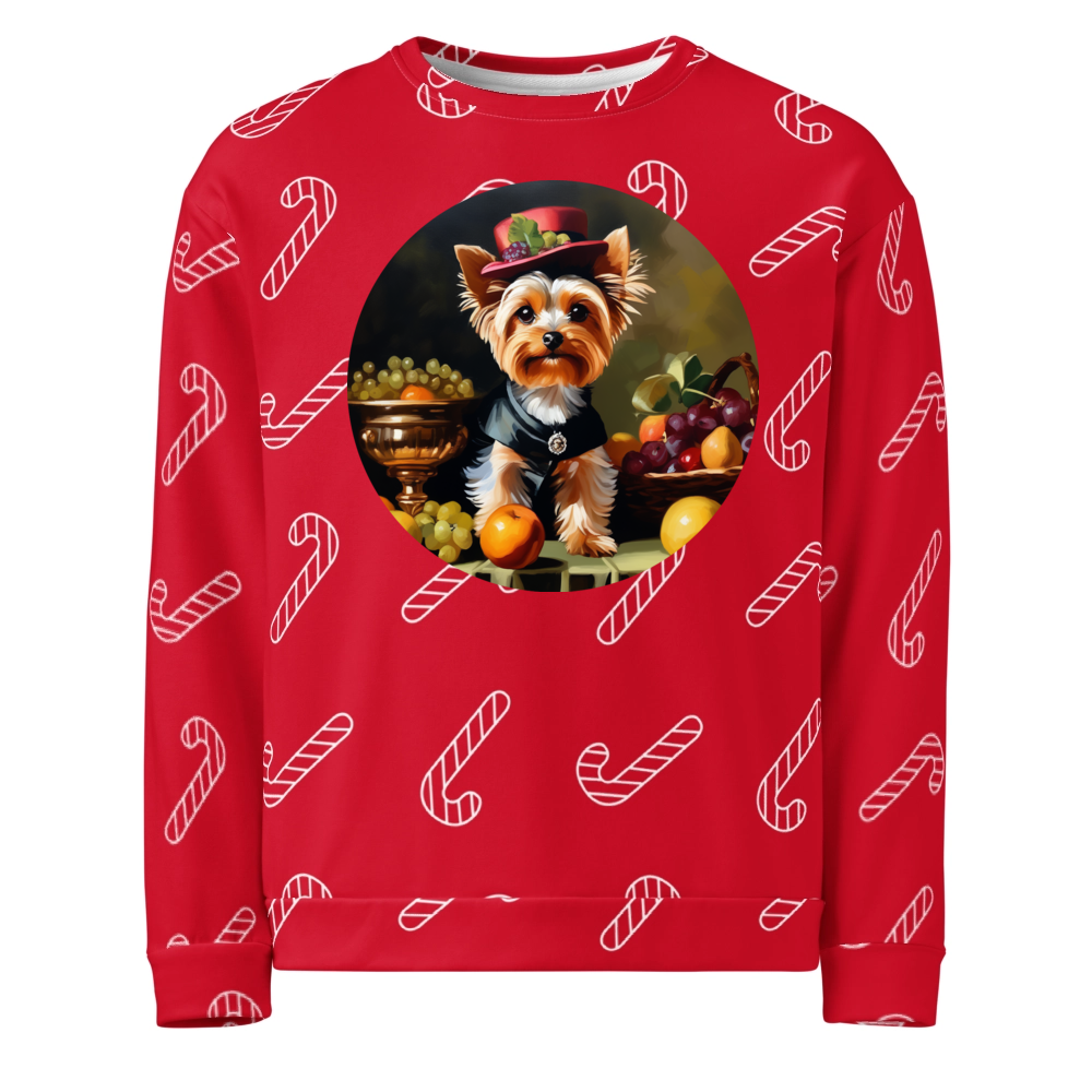 PugMug Custom Yorkshire Terrier Ugly Christmas Sweatshirt
