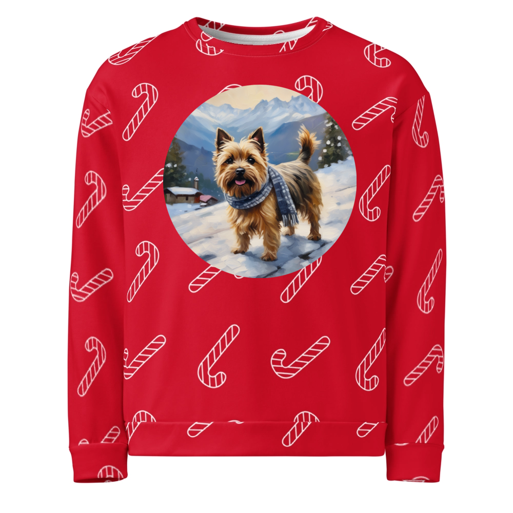 PugMug Custom Cairn Terrier Ugly Christmas Sweatshirt