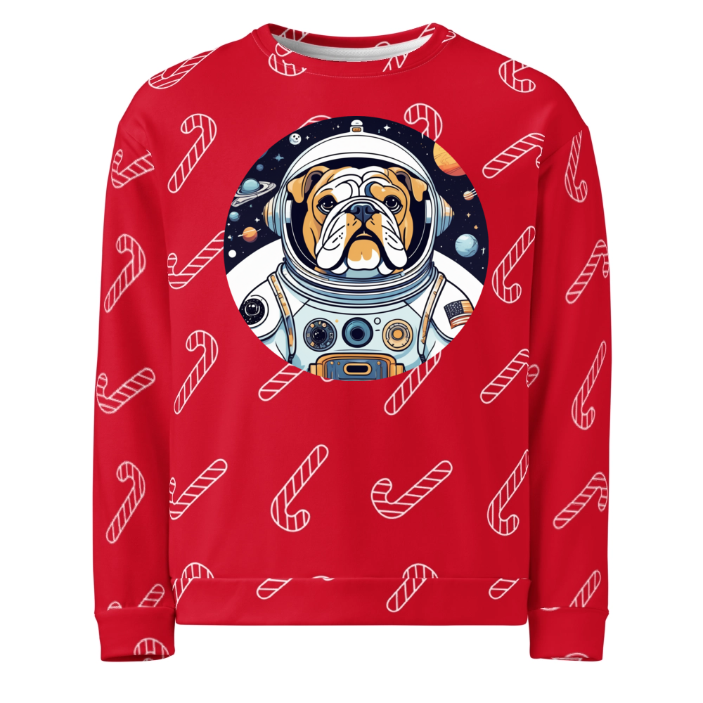 PugMug Custom Bulldog Ugly Christmas Sweatshirt