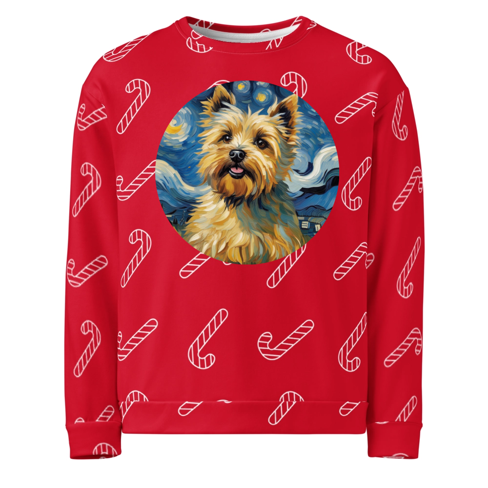 PugMug Custom Cairn Terrier Ugly Christmas Sweatshirt