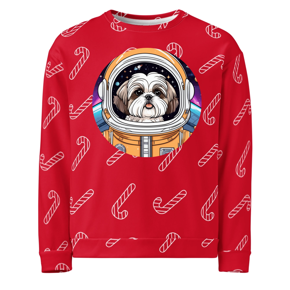 PugMug Custom Shih Tzu Ugly Christmas Sweatshirt