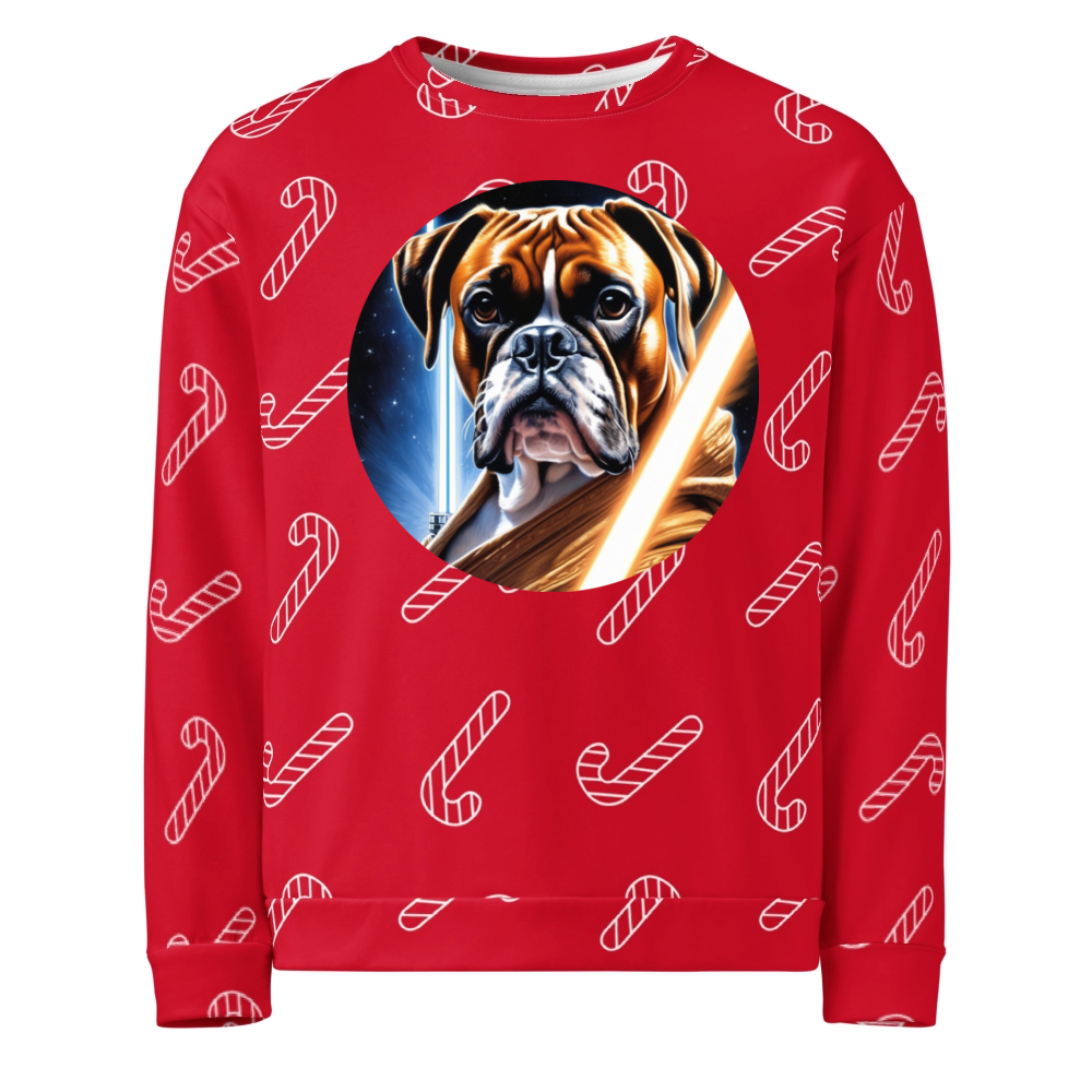 PugMug Custom Boxer Dog Ugly Christmas Sweatshirt