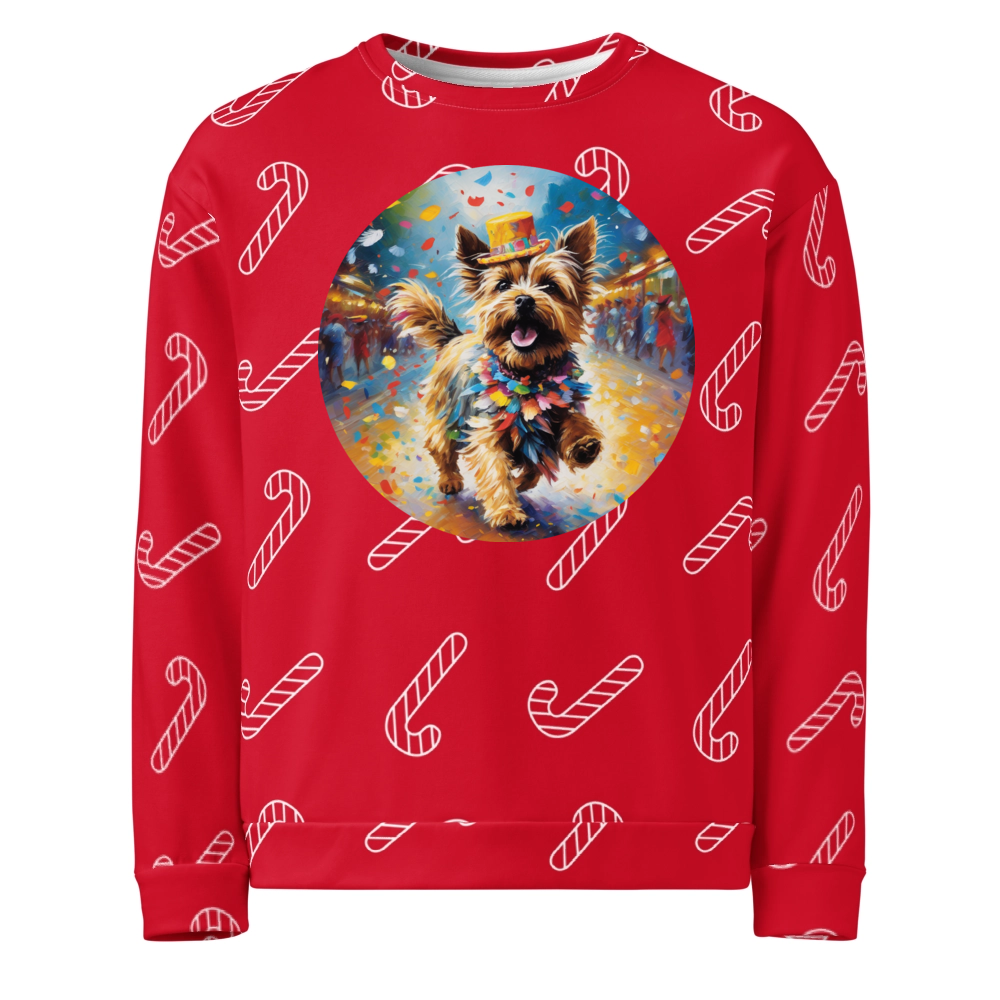 PugMug Custom Cairn Terrier Ugly Christmas Sweatshirt