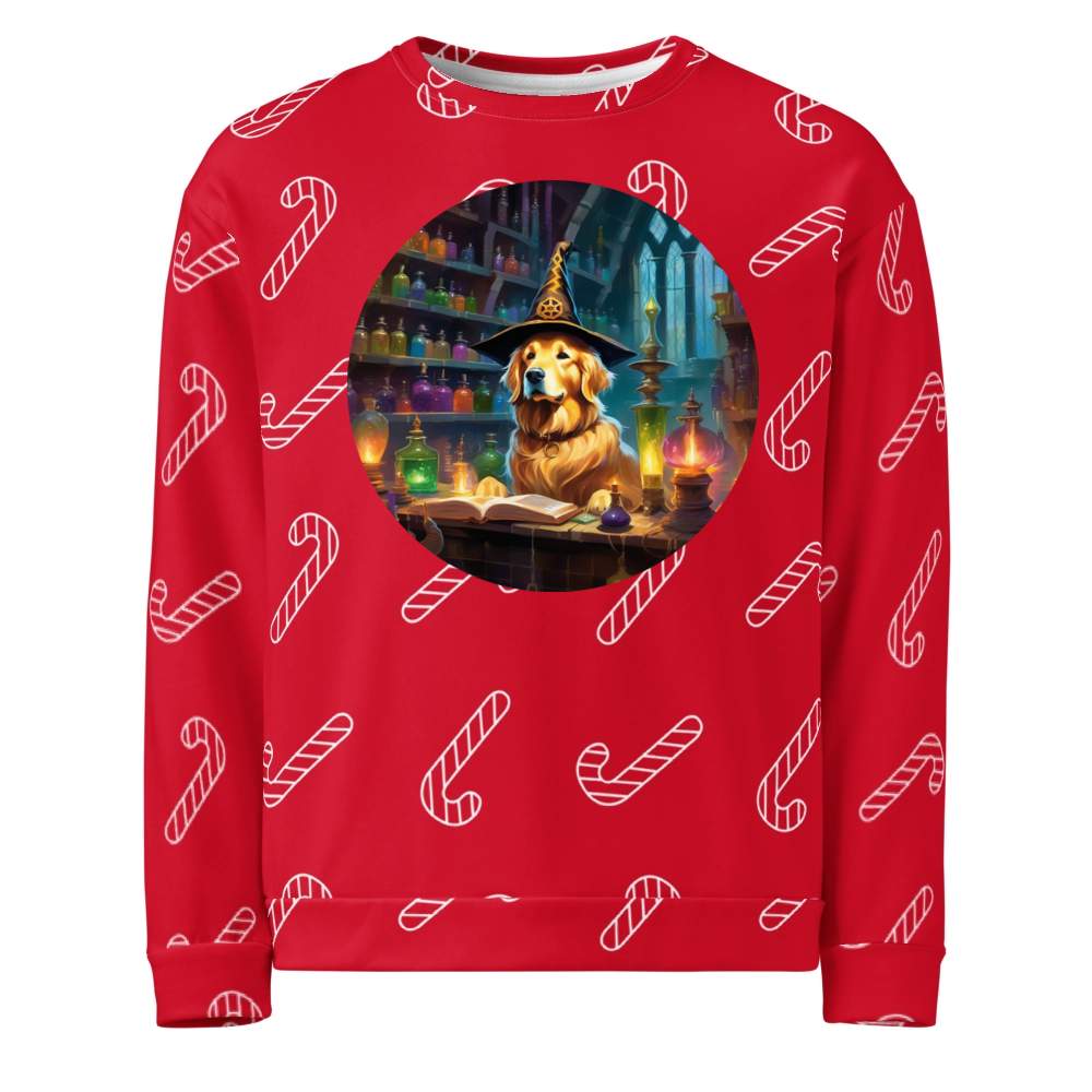 PugMug Custom Golden Retriever Ugly Christmas Sweatshirt