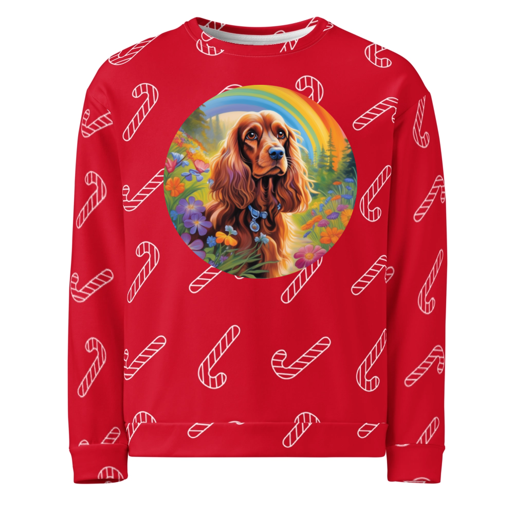 PugMug Custom Cocker Spaniel Ugly Christmas Sweatshirt